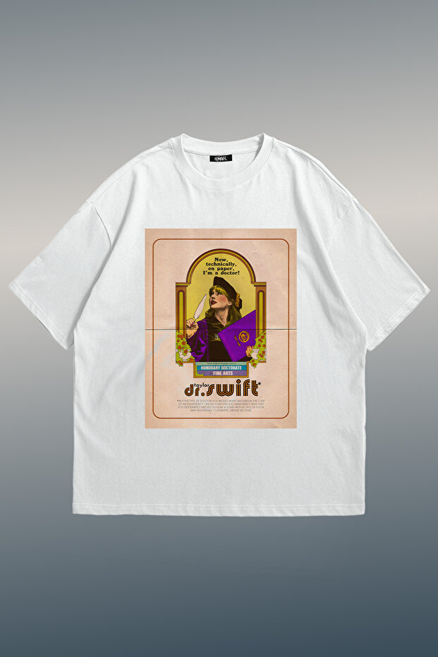 Dr. Swift Printed Unisex Oversize T-Shirt
