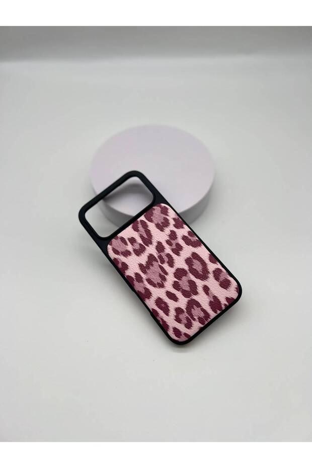 iPhone 17 Pro Max Compatible Fluffy Leopard Patterned Soft Textured Premium Case with Camera Protection