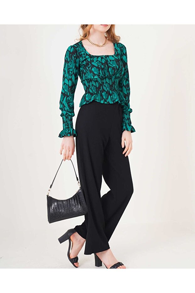 6543 Knitted Pants - Black