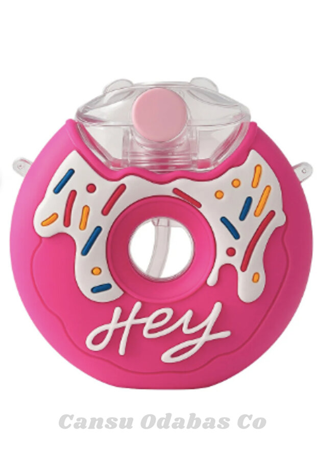 Children's Donut Water Bottle - Pink