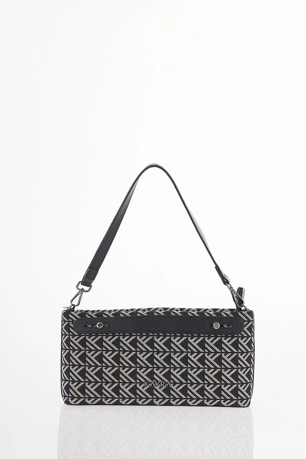 Monogram Pattern Bag Black