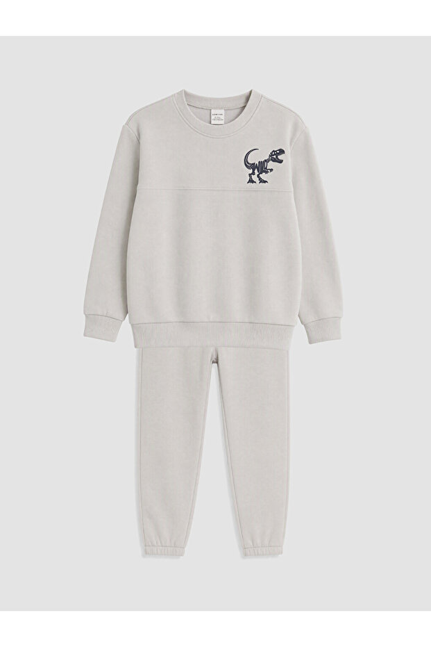 Dinosaur Printed Boys' Tracksuit Set