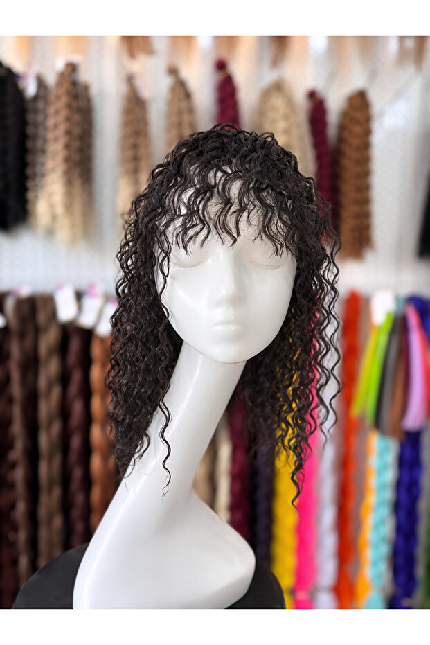 Afro Kahkül Wig Kestane