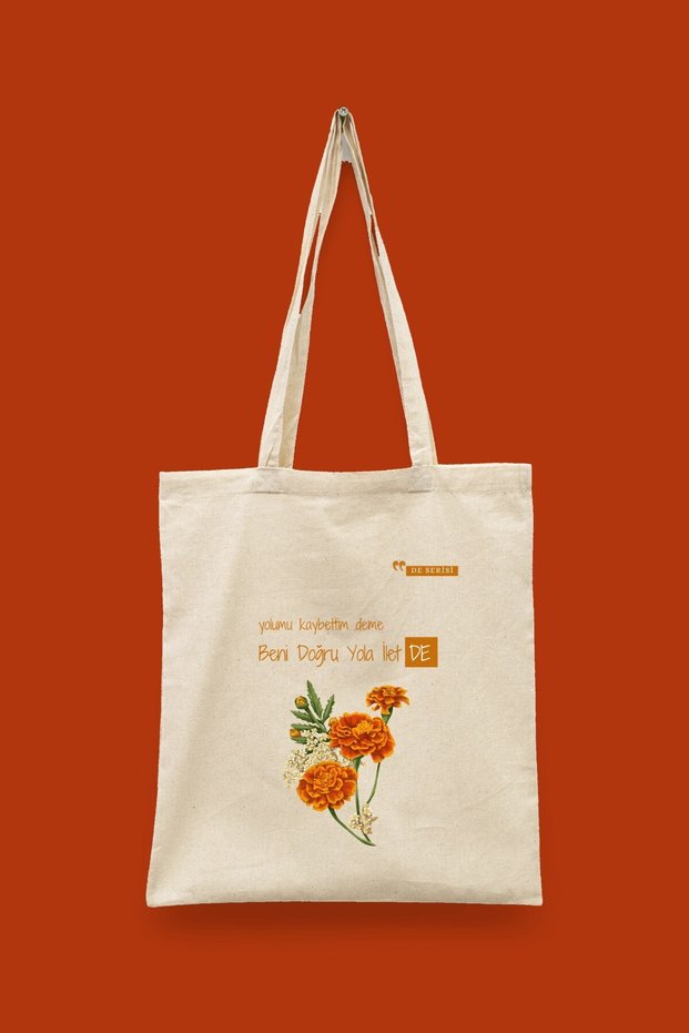 De Serisi Guide Me in the Right Direction Islamic Series Tote Bag Printed Cloth Bag