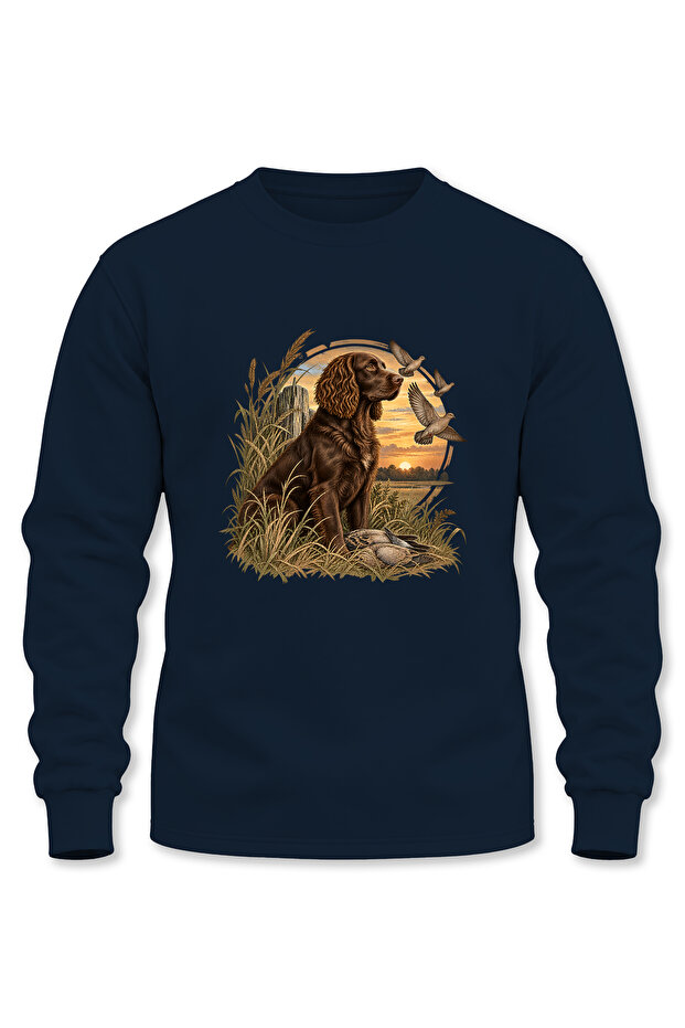 Nature and Wildlife Printed Long Sleeve 3 Thread Threaded Hunter Sweatshirt