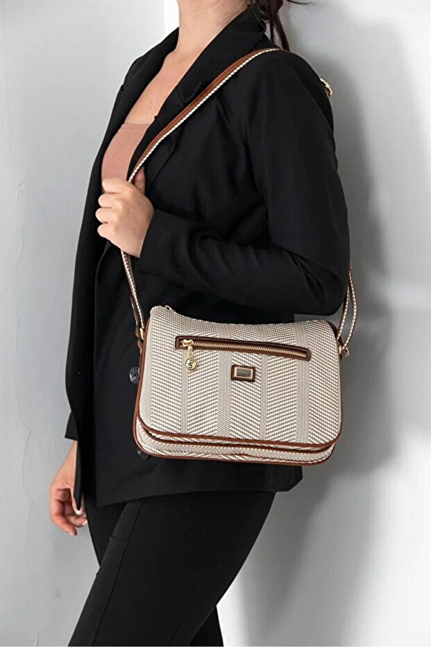 Beige - Tan Sp818 Women's Crossbody Bag