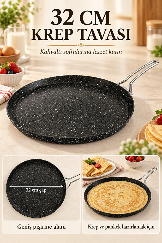 32 Krep Tava - Granit Model
