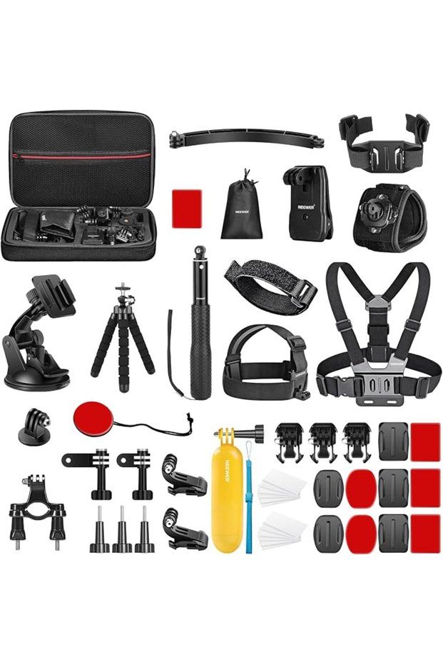 مجموعة ملحقات كاميرا الحركة 50 في 1 متوافقة مع GoPro و DJI
