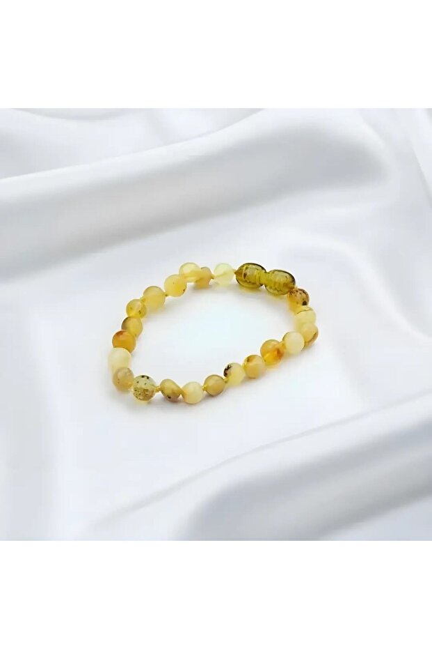 Fossil Drop Amber Baby Bracelet