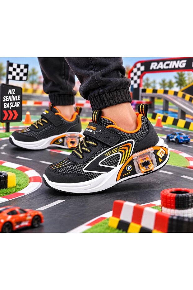 2440 Boy's Anatomic Sports Shoes with Trolley