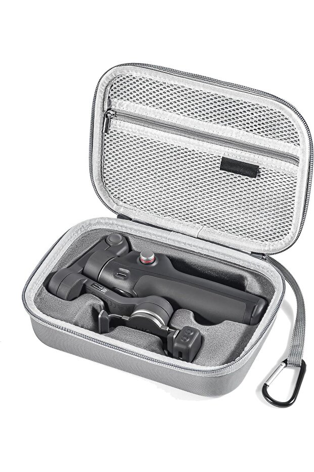 Osmo Mobile 8 Carrying Case, PU Portable Shoulder Bag for DJI OM 8/7/Pro, Protective Travel Storage Case Smartphone Gimbal Stabilizer Accessories, Gray