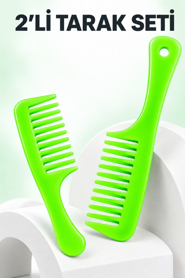 Mother Daughter 2-Piece Wide Tooth Comb Detangling Hair Comb Set