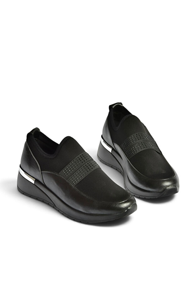 Z301144504 Black Fabric Casual Women's Shoes