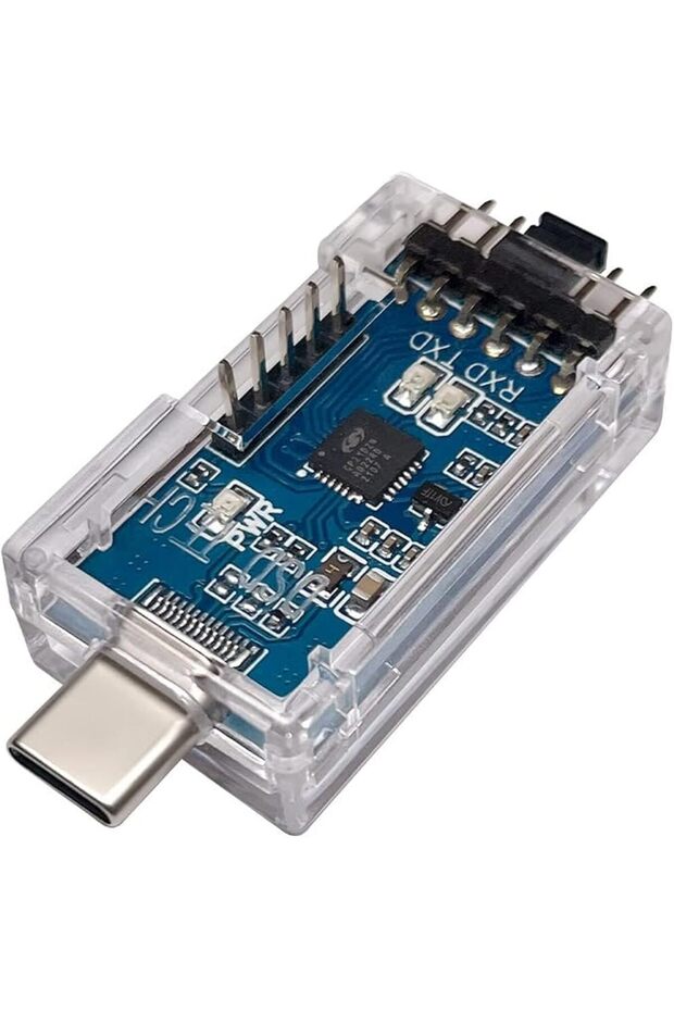 محول تسلسلي DSD TECH SH-U09B3 من نوع USB-C إلى TTL مع شريحة CP2102N