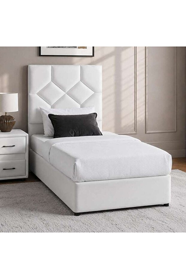 KYROS SINGLE BED 120X200 CM - WHITE