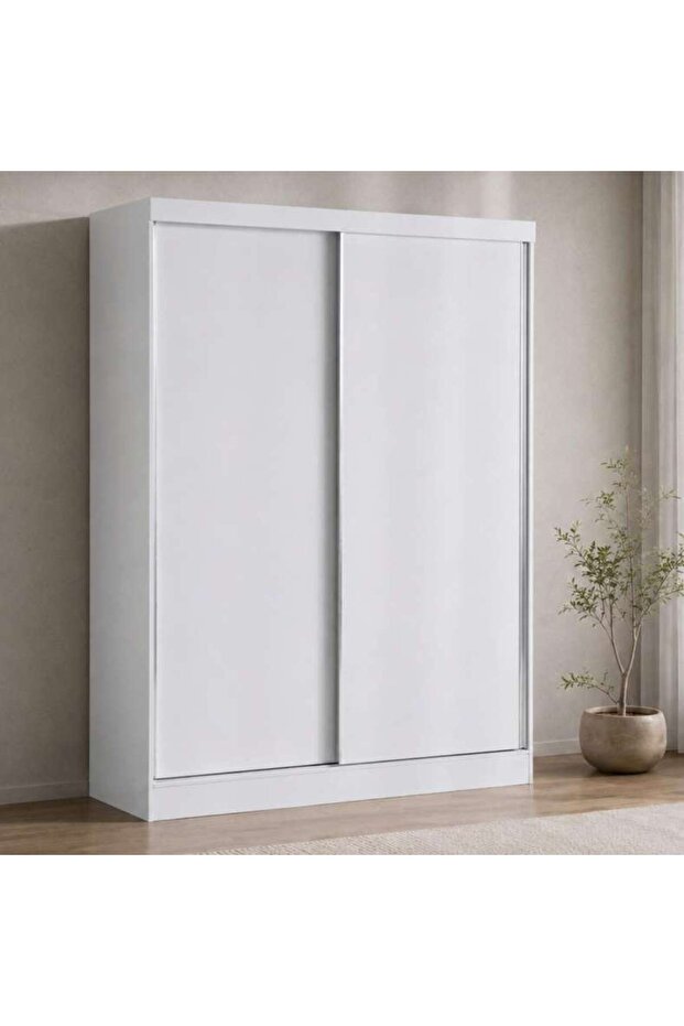 FLEXO 2 DOOR SLIDING WARDROBE - WHITE