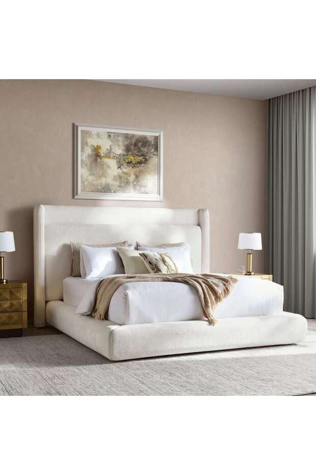 ULAIRI KING BED 180X200 CM - BEIGE