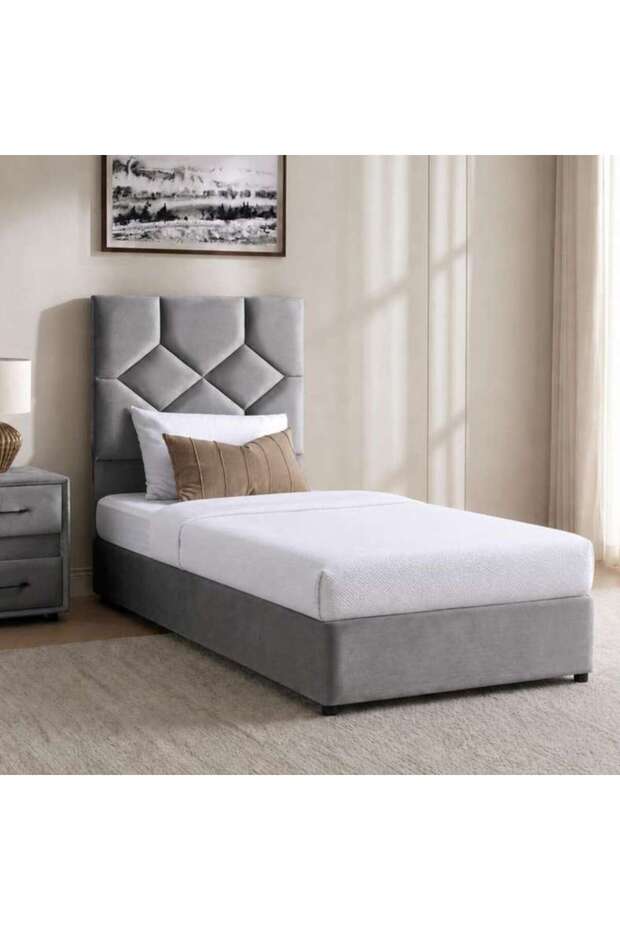 KYROS SINGLE BED 90X200 CM - GREY