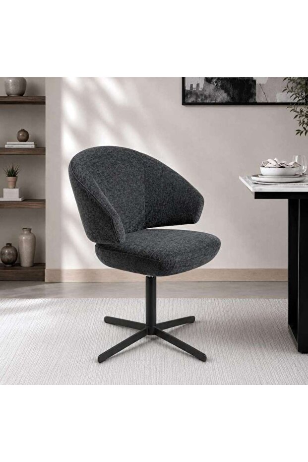 COVORNO DINING CHAIR WITH SWIVEL - NAVY BLUE