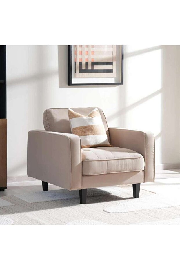 BRICT SINGLE SEATER SOFA - BROWN
