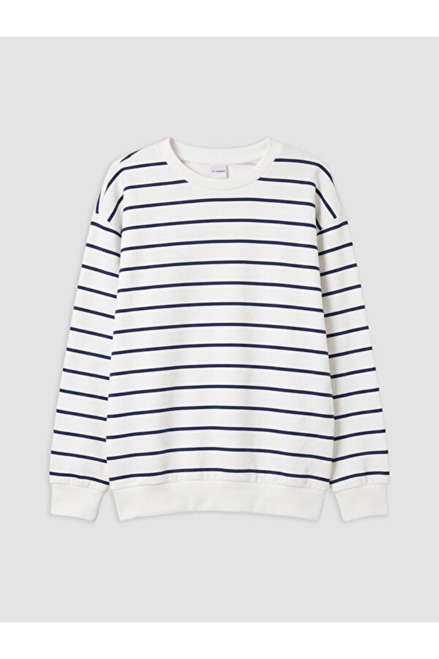 Crew Neck Striped Boy's Sweatshirt
