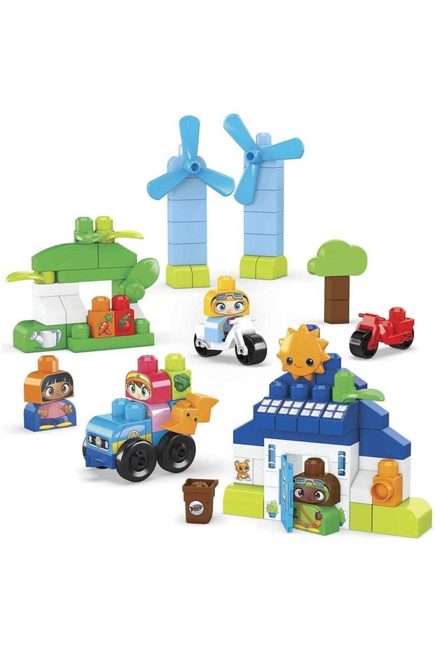 Set de blocuri Casă ECO cu blocuri