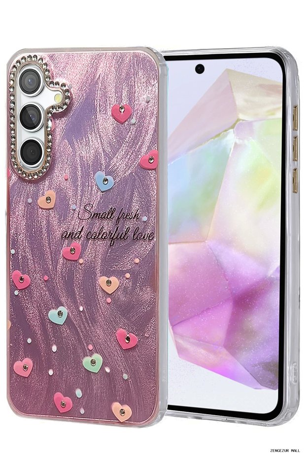 ZNGZRMLL Newface حافظة لهاتف Galaxy A35 5G غطاء بنمط مرآة - (203439) نمط 8