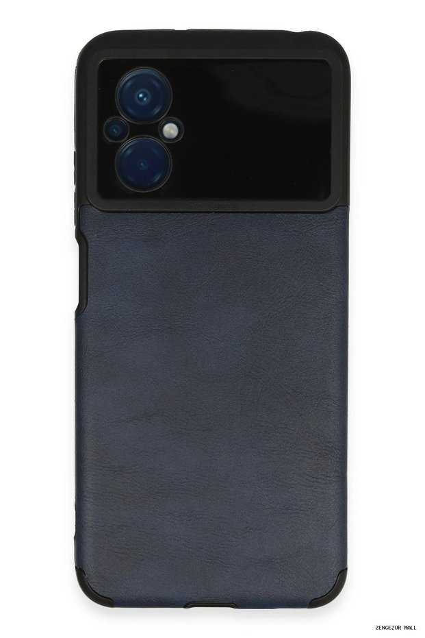 Zngzrmll Newface Poco M5 Case Loop Leather Silicone (205047) - Navy Blue