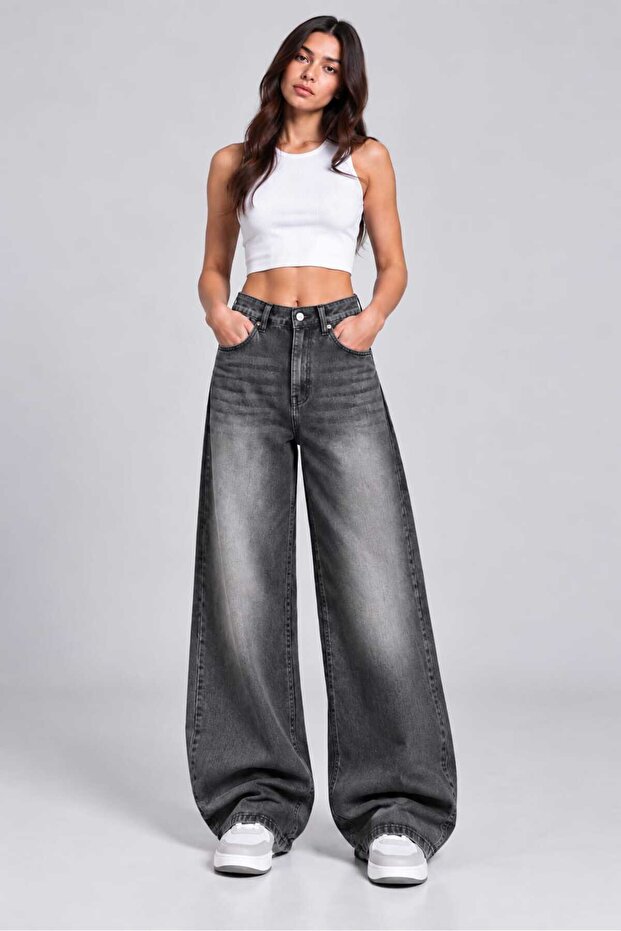Women's Oversize Wide Leg Baggy Jean Pants