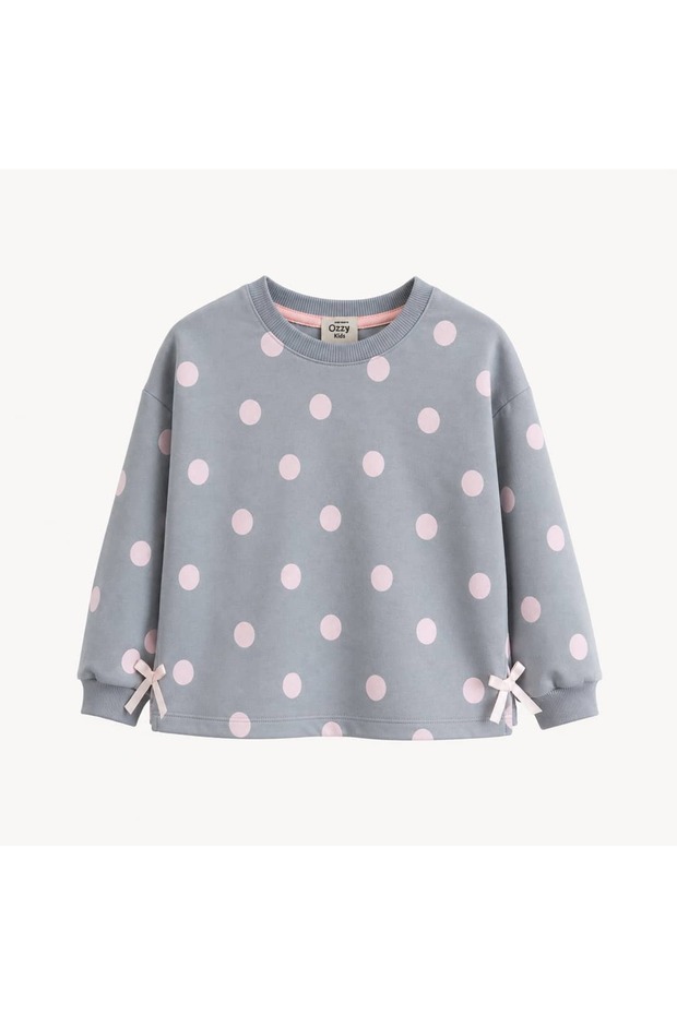 Girl's Polka Dot Sweatshirt
