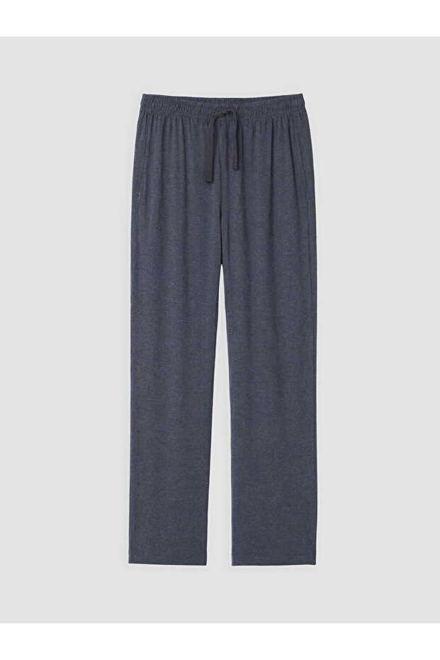 Ozmarka New Season Navy Blue Regular Fit Men's Pajama Bottoms