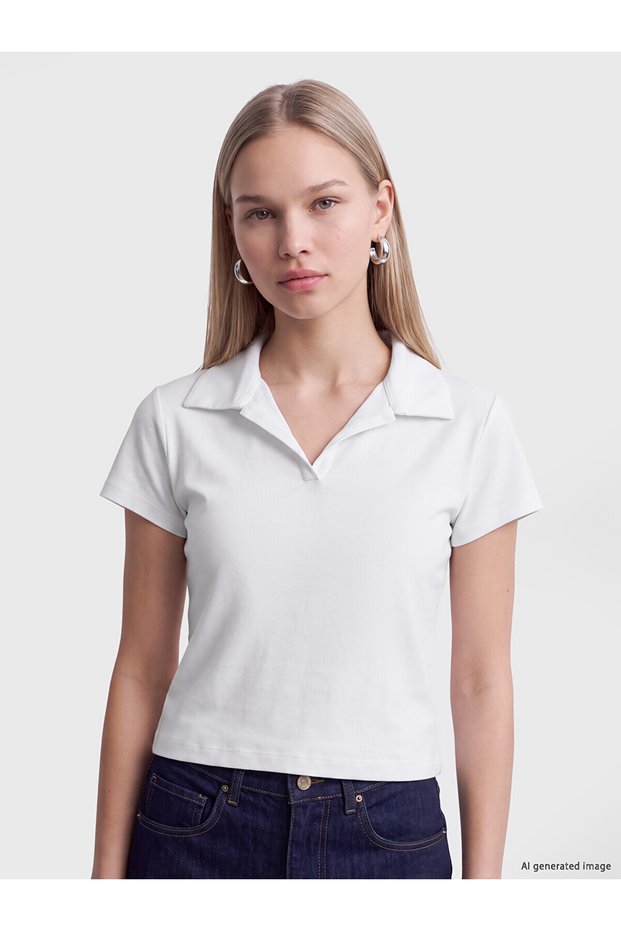 Two Mt Shop Quality Natuvera White Plain Loose & Baggy Short Sleeve Women's T-Shirt