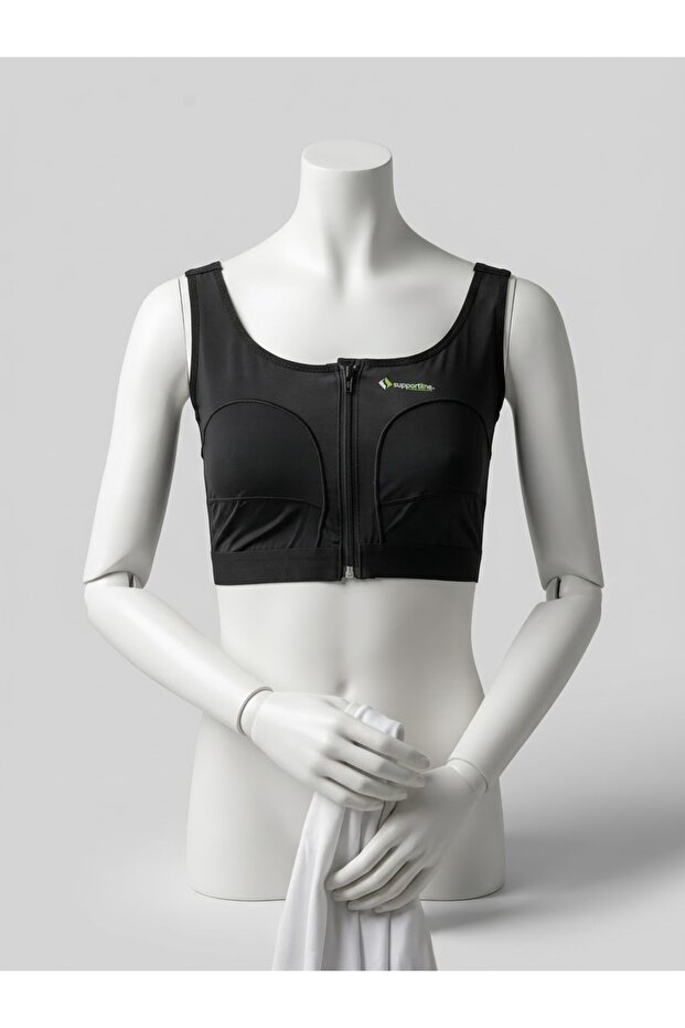 Medical Bra Corset with Zipper after Breast Prosthesis Replacement