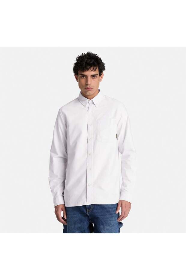 Lake Warner Solid Oxford Shirt Men's Shirt