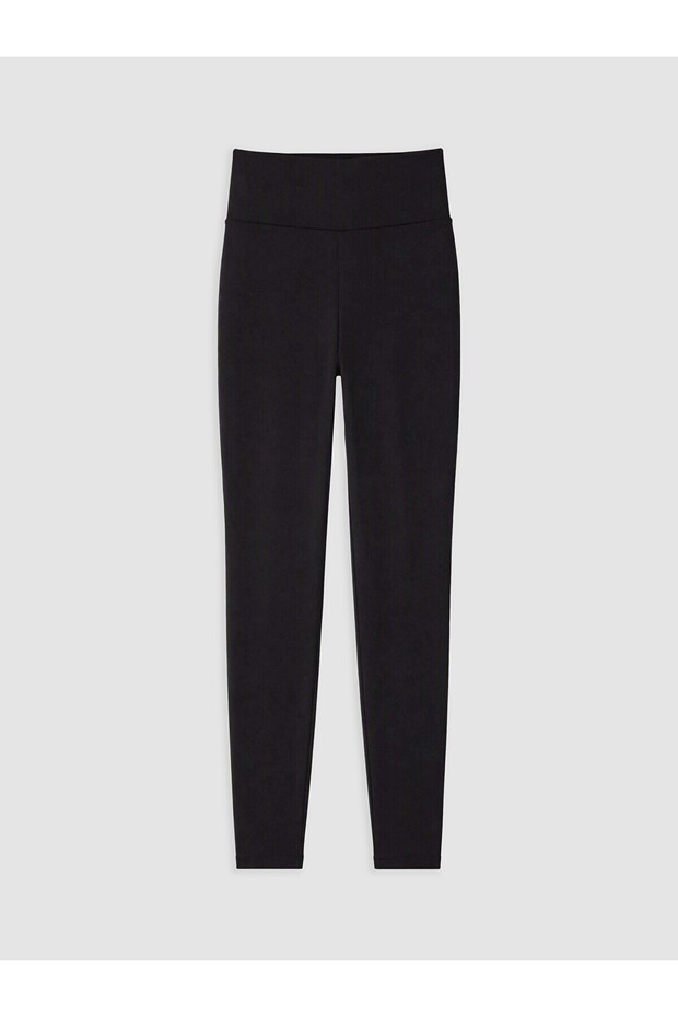 Two Mt Shop Quality Lcw Vision Black Women's Leggings with Elastic Waist