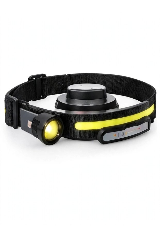 LED Headlamp Rechargeable - COB 230° Wide Beam Head Light with XPE Spotlight - USB Type-C Waterproof Head Torch