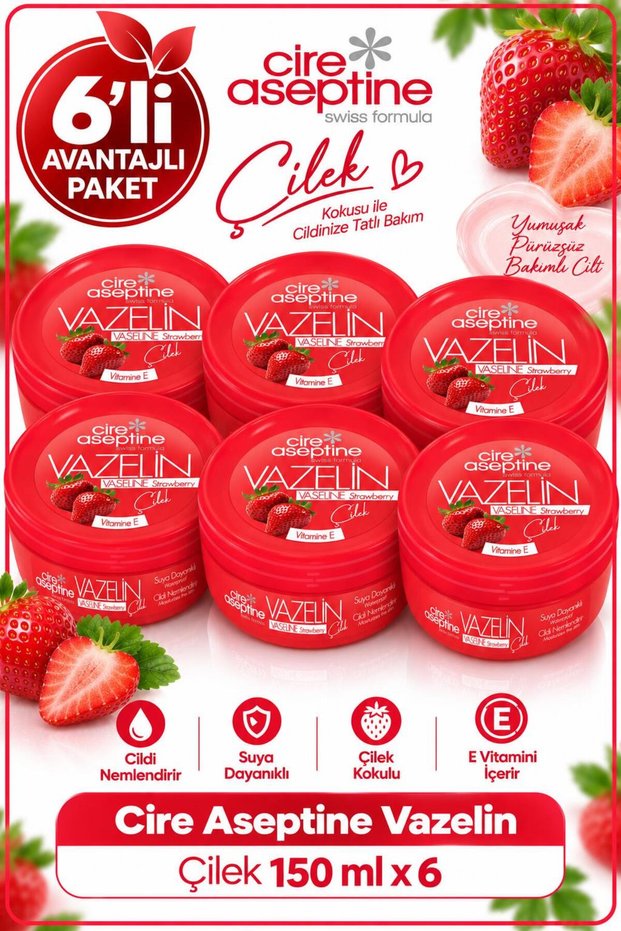 Vaseline Strawberry 150 ml 6 Pieces