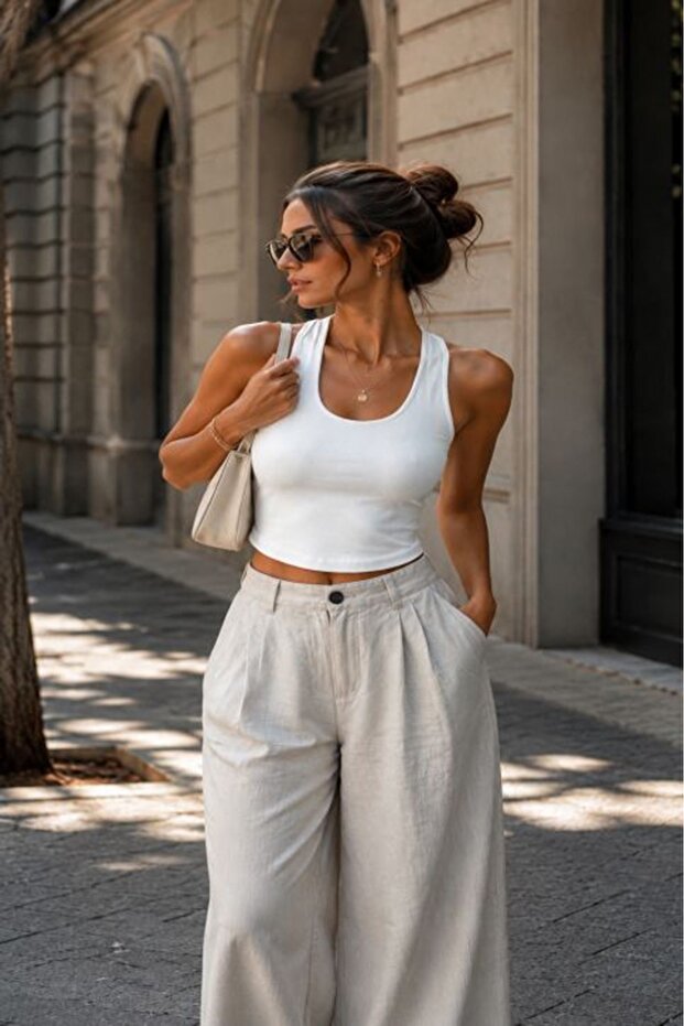 Boyundan Geçmeli Crop