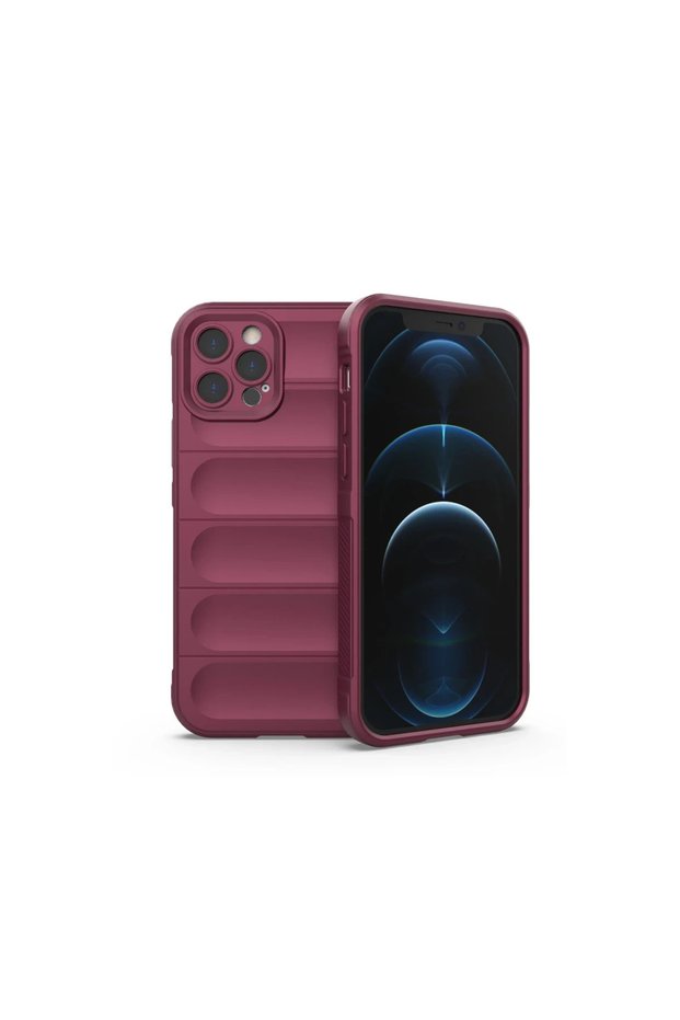 Apple iPhone 12 Pro Case Optimum Silicone - Claret Red