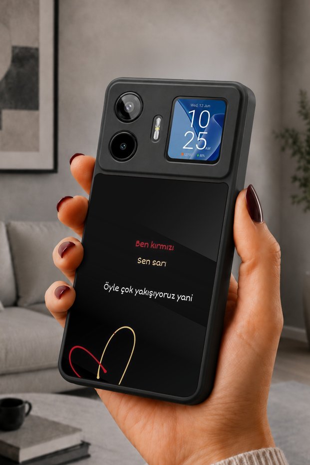 Gm 26 Pro Compatible Printed, Matte Black, Soft Silicone, Protective, Shock Absorbing Cover, Case