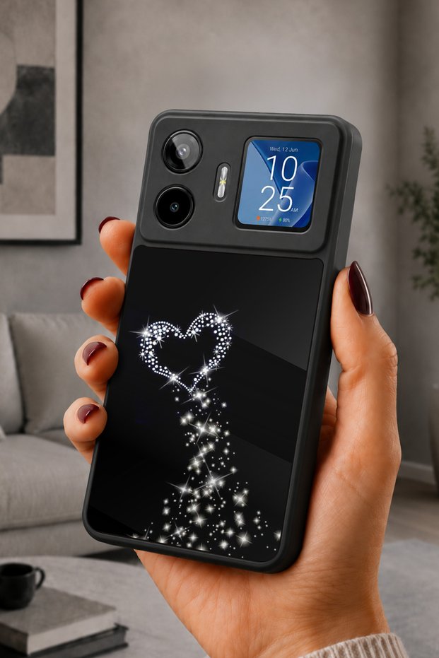 Gm 26 Pro Compatible Printed, Matte Black, Soft Silicone, Protective, Shock Absorbing Cover, Case