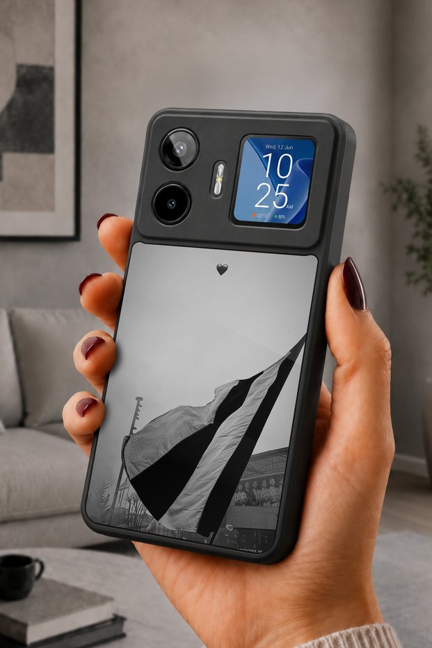 غطاء حماية متوافق مع GM 26 Pro، مطبوع، أسود غير لامع، سيليكون ناعم، واقي، غطاء ممتص للصدمات، حافظة