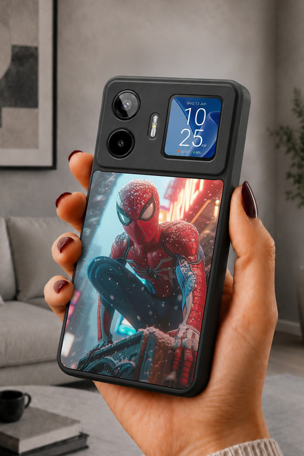 Gm 26 Pro Compatible Printed, Matte Black, Soft Silicone, Protective, Shock Absorbing Cover, Case