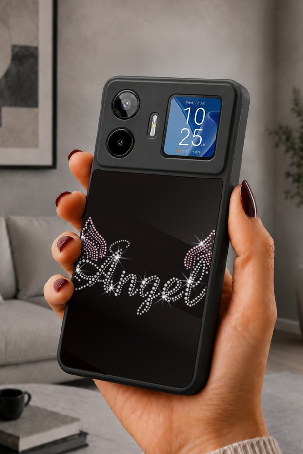 Gm 26 Pro Compatible Printed, Matte Black, Soft Silicone, Protective, Shock Absorbing Cover, Case