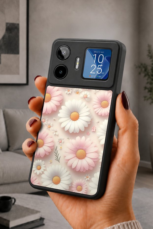 Gm 26 Pro Compatible Printed, Matte Black, Soft Silicone, Protective, Shock Absorbing Cover, Case