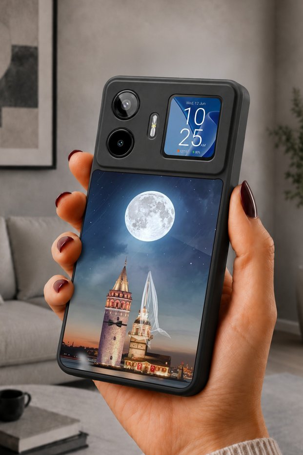 Gm 26 Pro Compatible Printed, Matte Black, Soft Silicone, Protective, Shock Absorbing Cover, Case