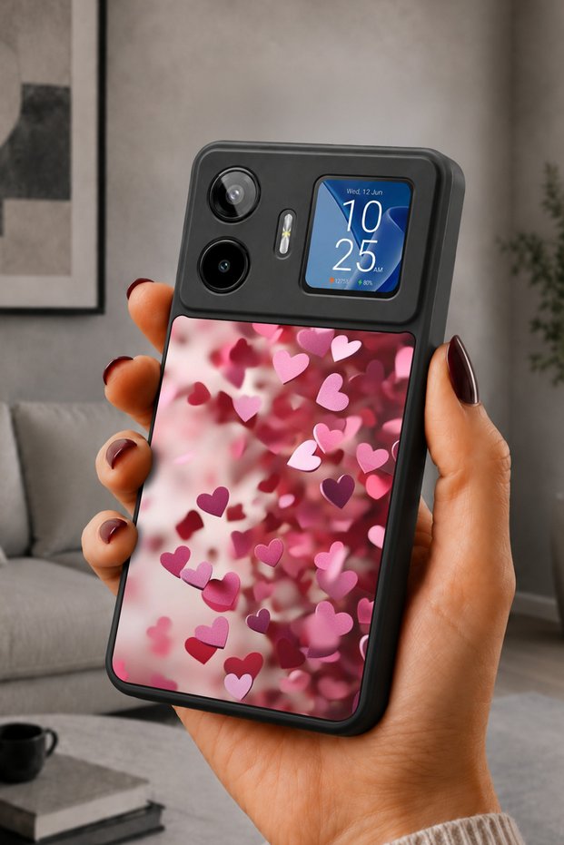 Gm 26 Pro Compatible Printed, Matte Black, Soft Silicone, Protective, Shock Absorbing Cover, Case