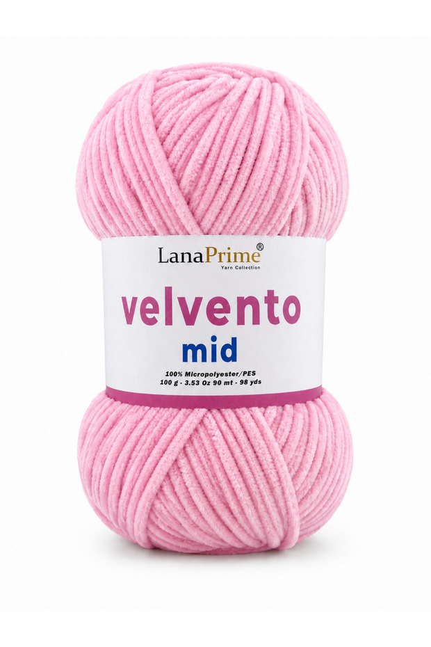 Velvet Mid Velvet Hand Knitting Yarn 100 Gr 90 m Pack of 5