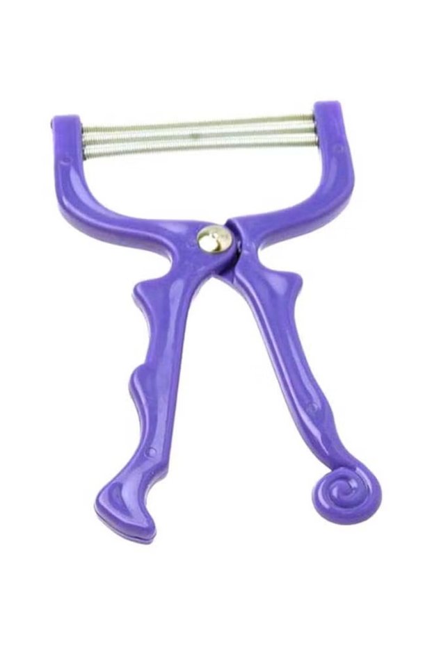 Facial Hair Remover Tool – Spring Hair Removal Device, Purple. Pack of 2