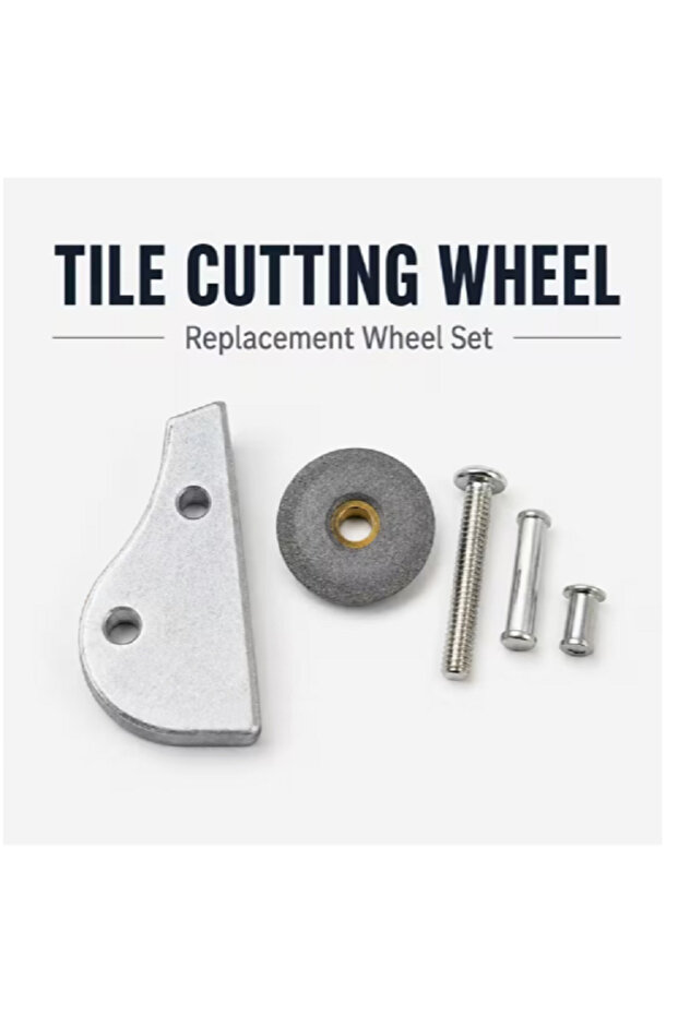 Tile Cutter Replacement Scoring Wheel Set, Carbide Tile Cutting Wheel with Holder & Fixing Hardware for Manual Ceramic Tile Cutter, Tile Scoring & Repair Tool